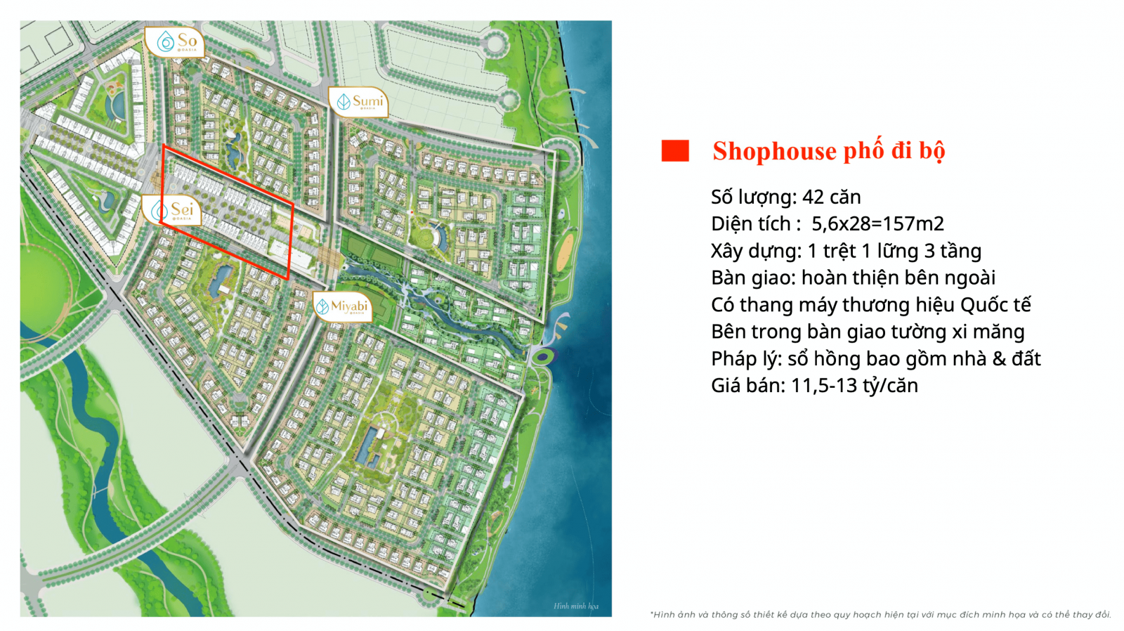 Shophouse phố đi bộ Swanbay oasia